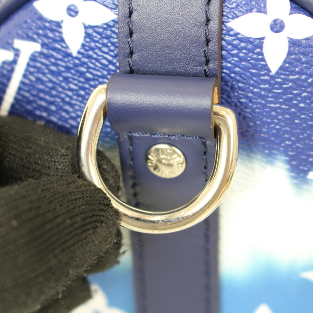 Louis Vuitton Speedy Bandouliere 30 Boston Bag Blue - Picture 13 of 16